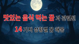 맛있는 음식 먹는 꿈, 행복한 순간의 기억을 되새기다 - 14가지분석